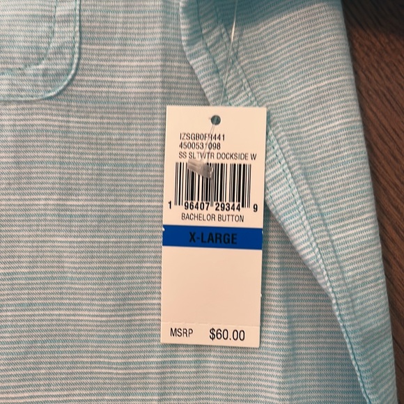Men's IZOD Saltwater Dockside Button Front Shirt - Picture 3 of 4